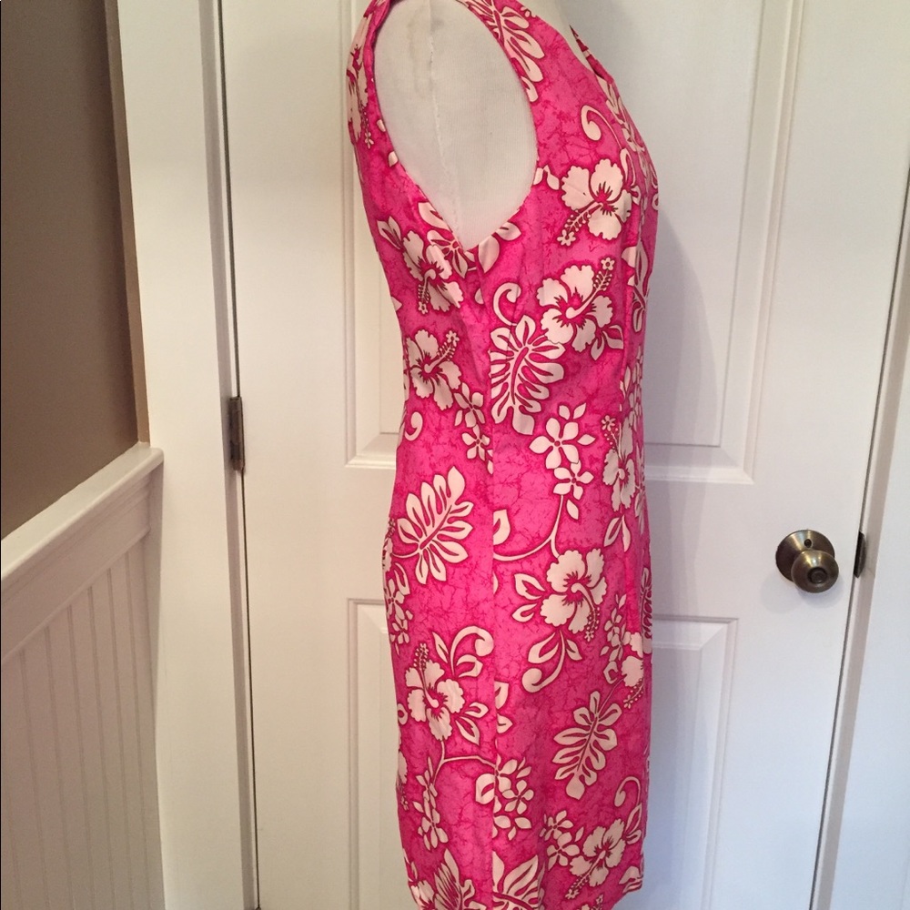 NEW ALOHA REPUBLIC DRESS HAWAII PINK WHITE FLORAL MINI SLEEVELESS Size S - Picture 5 of 8
